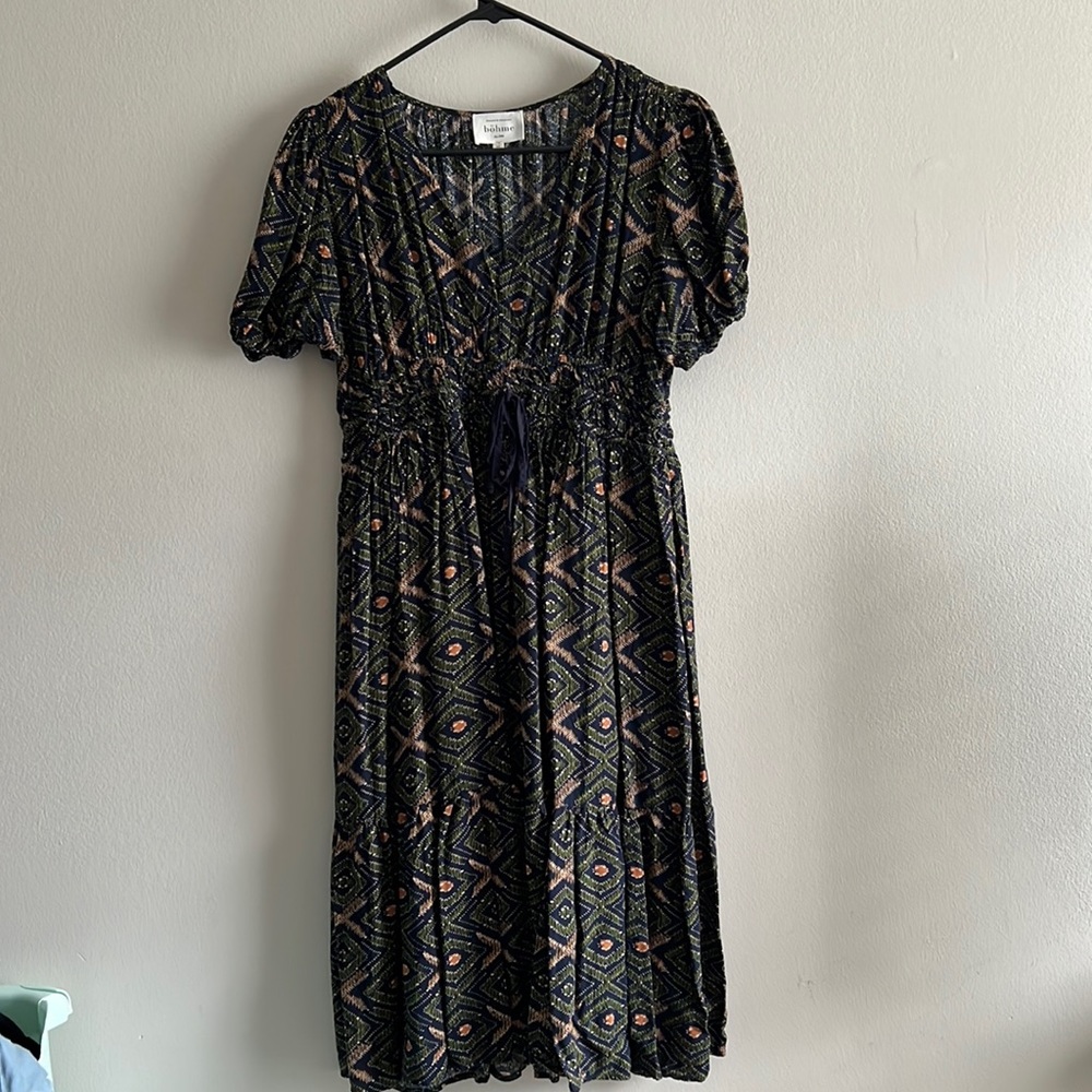 Böhme Boutique patterned dress . Size Medium